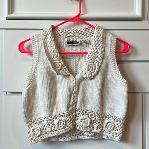 Contempo casuals crochet flower top